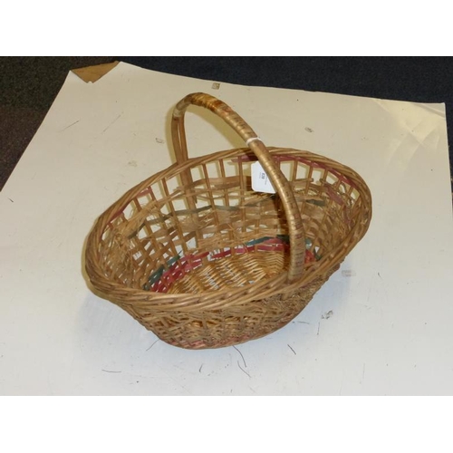 652 - Vintage Cane Basket