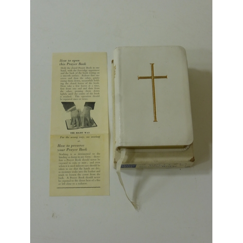 14 - Oxford Prayer Book with White Lambskin Cover and Box