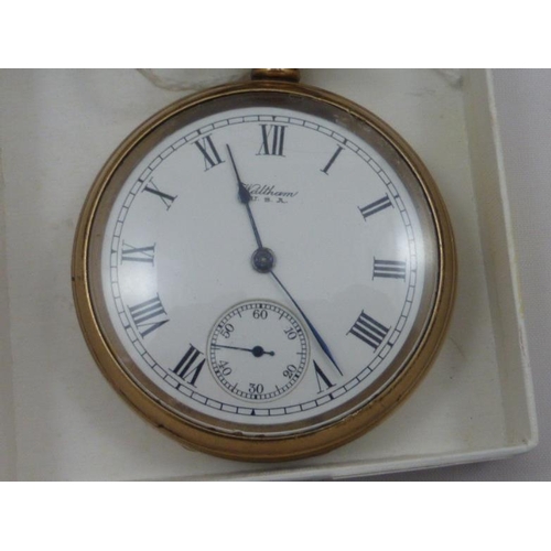 96 - Waltham USA 1908 Pocket Watch (Working but Requires Service) Star Dennison Case