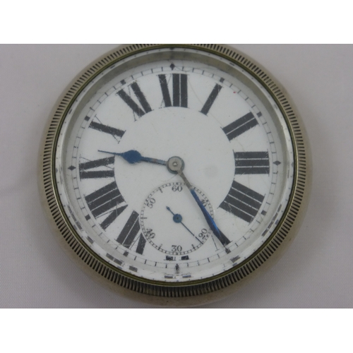 1 - CYMA SA Oversized Pocket Watch with screw Front and Back (Working) Possibly Railway