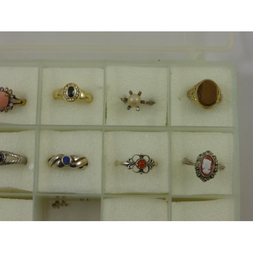 62 - Selection of Ten Costume Jewellery Rings in Various Sizes