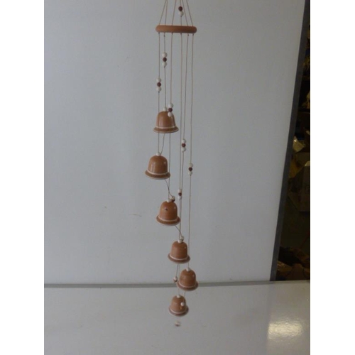 157 - Two Pottery Bell Windchimes