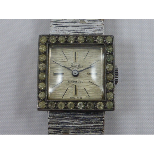 103 - Vintage Lindex Incabloc Ladies Wrist Watch complete Case