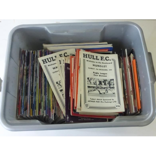 227 - Large collection of Rugby Leagues Programmes from 1970's onwards