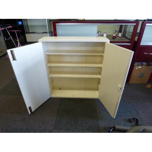 502 - Painted wooden CD storage unit