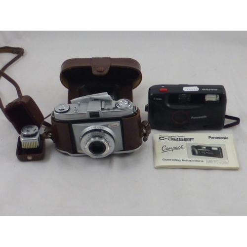 183 - Vintage Kodak Retinette f complete with Light meter and Panasonic camera