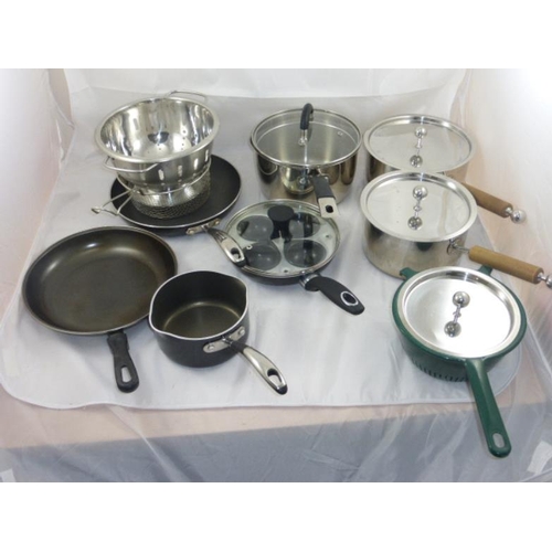 644 - Collection of pans and other