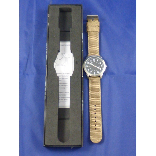 125 - Eaglemoss Military Watch with Khaki Strap complete with Box