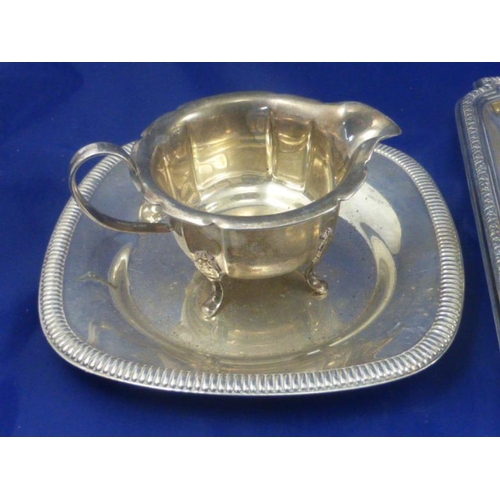 249 - Collection of Silverplate to include teapot, tray milk jug and others