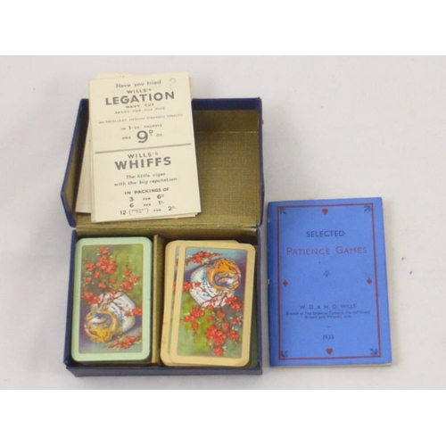 103 - Two Set's of Vintage Dog Themed Playing Cards in Leather Case and Boxed Patience Game in Original Bo... 