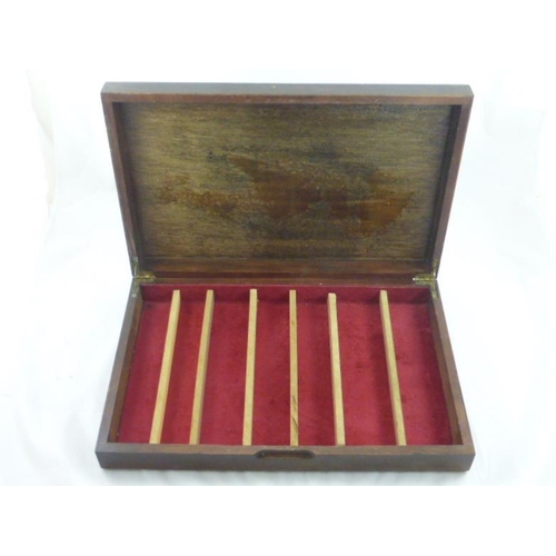 601 - Balmoral Cigar Box and Vintage Wooden Cutlery Box