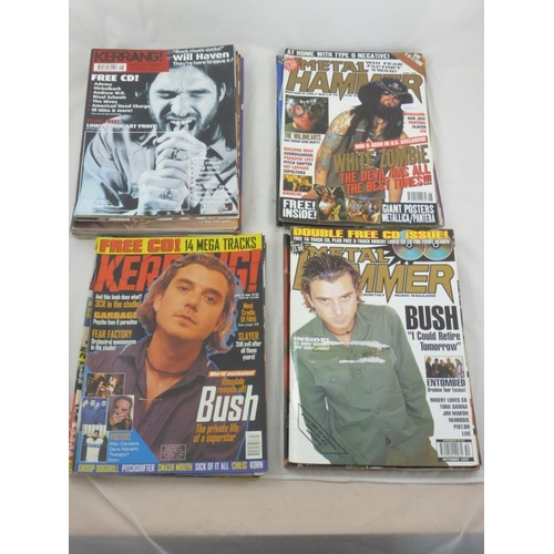 603 - Collection of Kerrang and Metal Hammer magazines