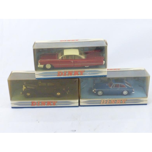 621 - Selection of Three Dinky Boxed Collectors Models Including Ford V8 Pilot, 1959 Cadillac Coupe De Vil... 