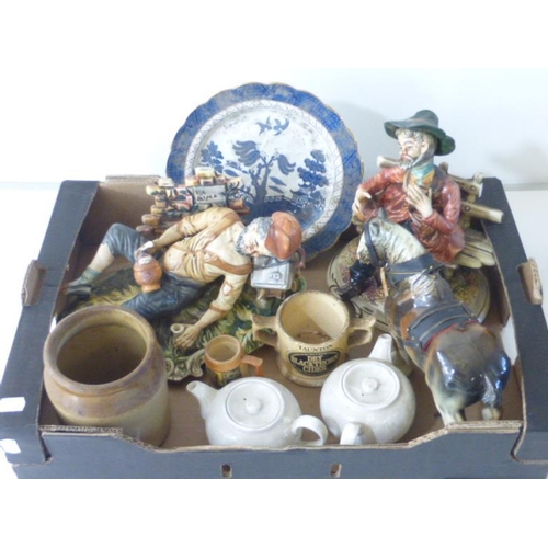 625 - Mixed Box Including Capodimonte, Vintage Ceramics and More