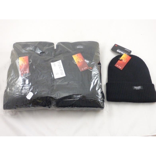 611 - Thirteen New Thinsulate Thermal Hats (Black) New