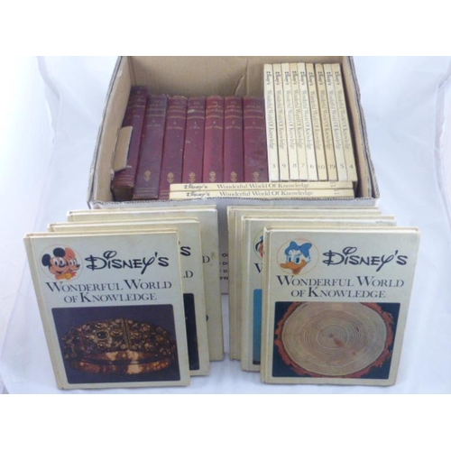 635 - Two Vintage Book sets Including Disney Knowledge and The Book of Knowledge