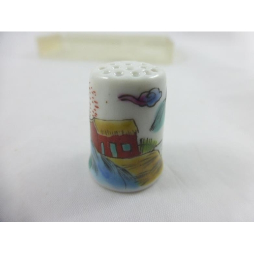 5 - A Boxed set of 10 oriental themed thimbles