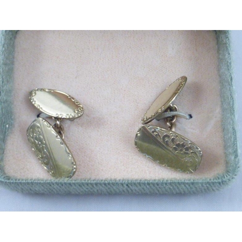 12 - Vintage rolled gold cufflinks in presentation box