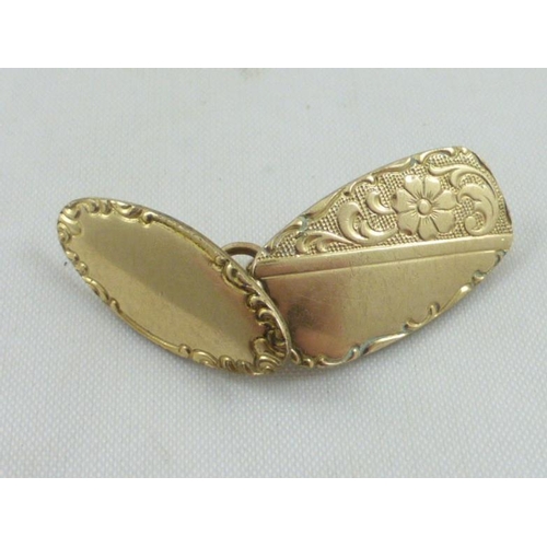 12 - Vintage rolled gold cufflinks in presentation box