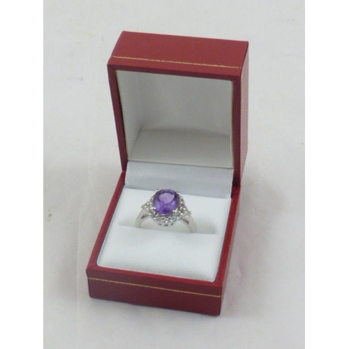 16 - Silver 925 Stoned Ring in Presentation Box