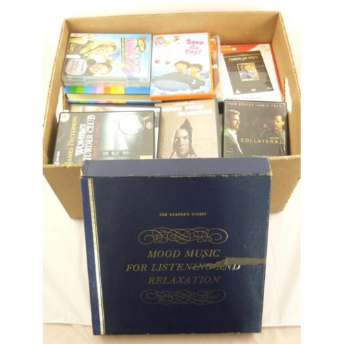 689 - Mixed lot includes DVD's books and other