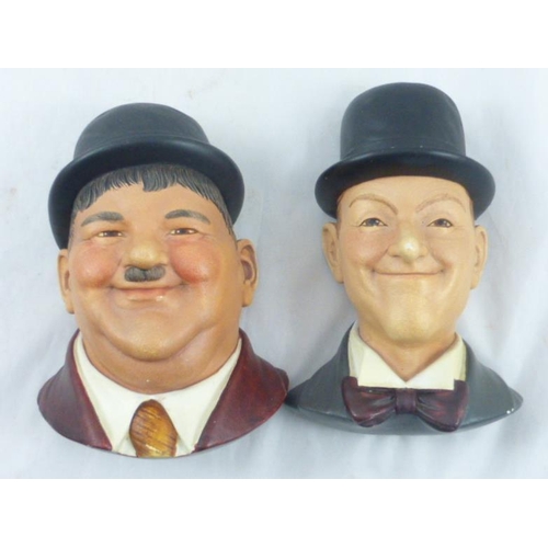 67 - Four chalkware 1984 legends to include Charles Chaplin