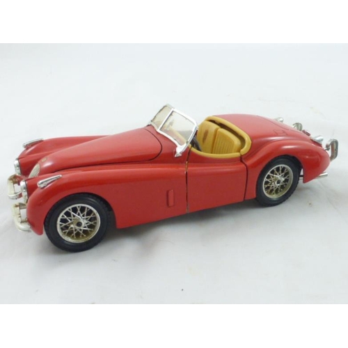 93 - Two 1-24 Scale Models including Burago Jaguar XK120 and Porsche