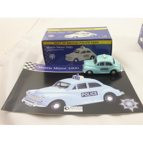 109 - Three Boxed Atlas Edition Best of British Police Collectors Cars complete with Booklets Including Va... 