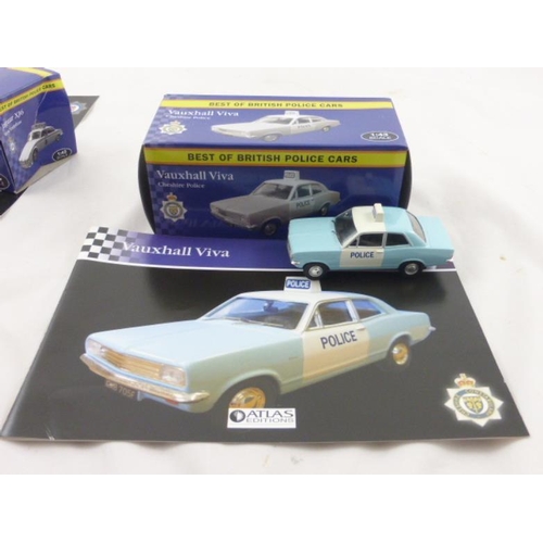 109 - Three Boxed Atlas Edition Best of British Police Collectors Cars complete with Booklets Including Va... 