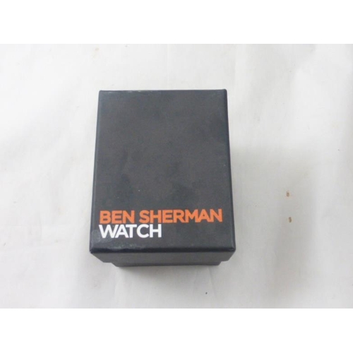 131 - Ben Sherman Watch complete with Leather Strap and Box