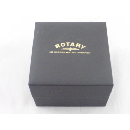 135 - Rotary Automatic Gentlemen's Wrist Watch with Leather Strap and Presentation Box