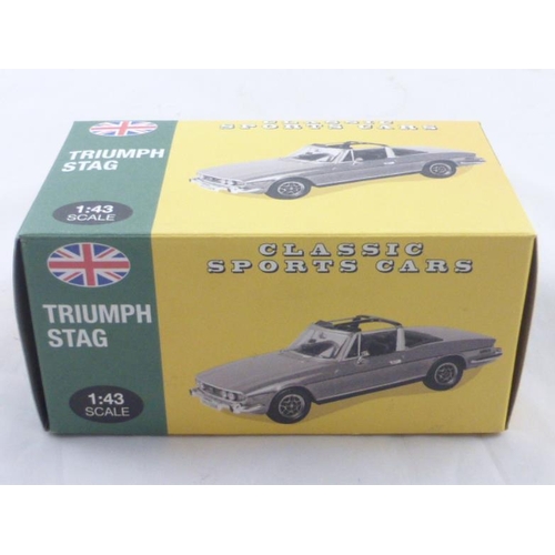 136 - Atlas editions classic sports cars Triumph Stag 1.43 scale