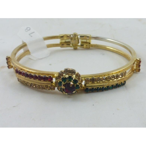 140 - Authentic Indian Jewellery to Include Bangle and Earrings