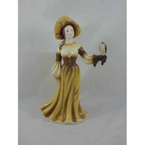 159 - Coalport Figurine entitled Falconry