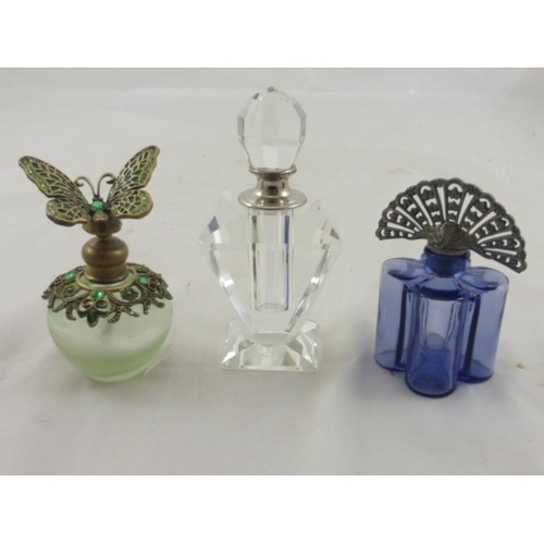 112 - Three Vintage Perfume Bottles