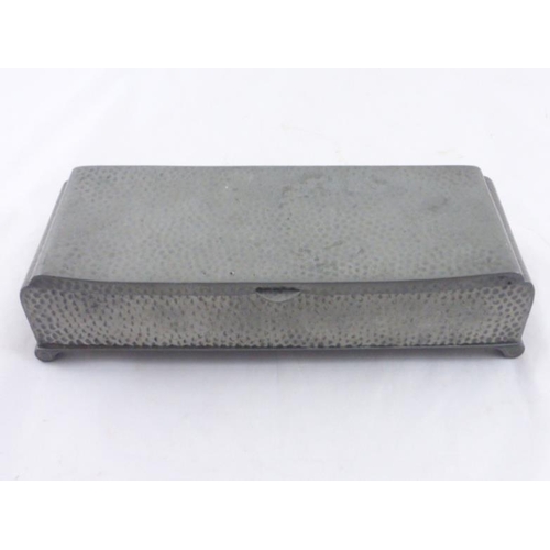 292 - Pewter Hammered Arts and Crafts Cigarette Box