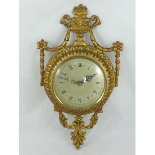 295 - Gilt Wall Clock