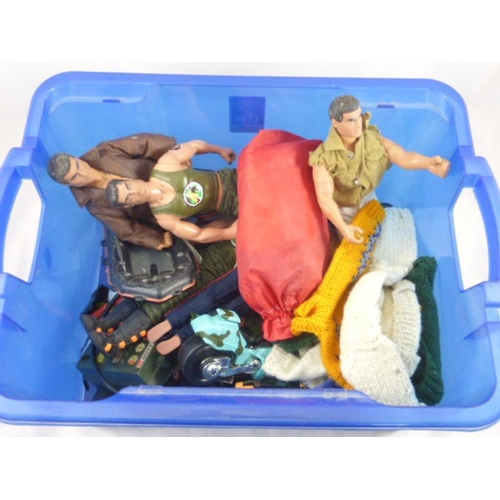 401 - Large Selection of Action Men including Figures, Clothing and Accessories