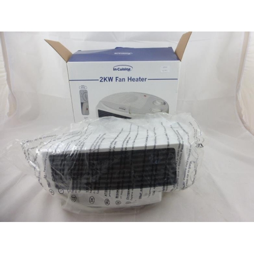 406 - In-Cuisine 2kw New Boxed Fan Heater