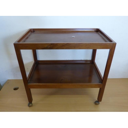 416 - Teak Danish 1960s Serving Trolley complete with Military Mark