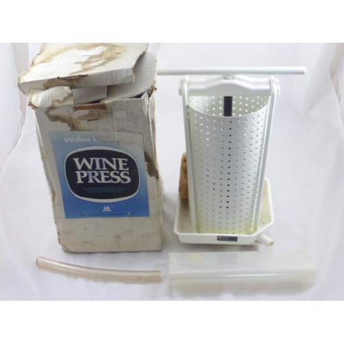 451 - Wine press and filter in original boxes