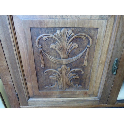 482 - A Lovely Carved Sideboard with Two drawers (Dovetail joints) In lovely condition . Measures 120 cm w... 