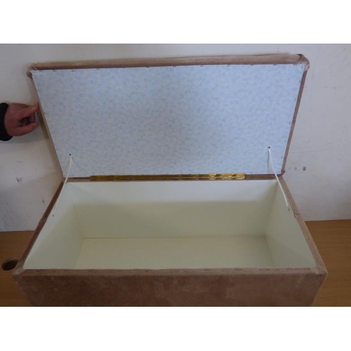 639 - An Upholstered Blanket Box approx 76 x39 x 40 cm