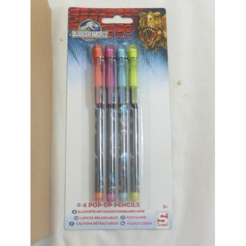 500 - Fourteen Sets of New Jurassic World 4 Pop up Pencils