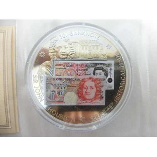 72 - Limited Edition Commemorative Coin Celebrating The £50 Note complete with Certificate