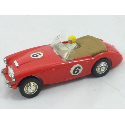 145 - Two Vintage Scalextric Racing Car Including Austin Healey and Mercedes