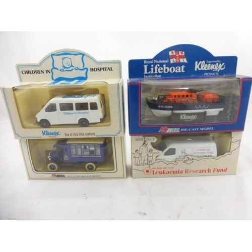 159 - Four Lledo Charity Themed Die-Cast Collectors Vehicles including RSPCA all in Original Boxes