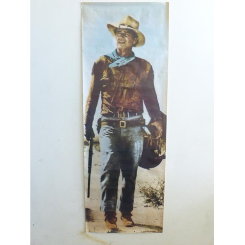 185 - Vintage John Wayne Poster (Approx 7ft Tall)