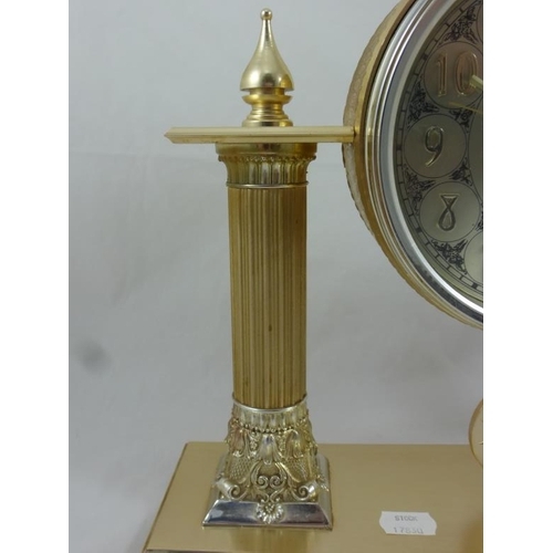 191 - Decorative quartz mantle clock