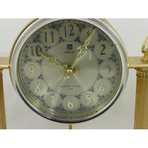 191 - Decorative quartz mantle clock